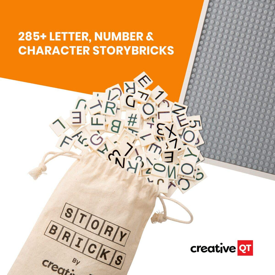 Creative QT Brick Building Letter Board - Over 285 StoryBricks Letters & Symbols - liquidation.store