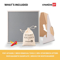 Thumbnail for Creative QT Brick Building Letter Board - Over 285 StoryBricks Letters & Symbols - liquidation.store