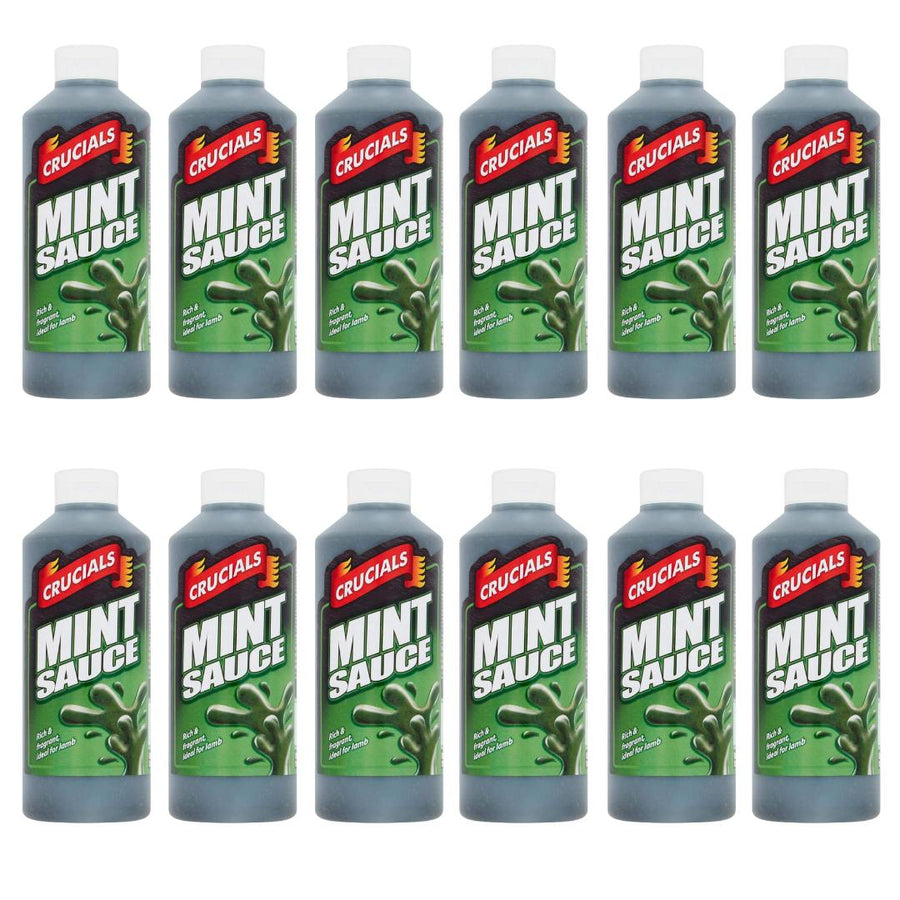 Crucials Mint Sauce - 500ml x 12 - liquidation.store
