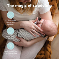 Cuddlebug Adjustable Baby Swaddle Blanket & Wrap (Spots & Stripes), Pack of 3 (Small/Medium 0-3 Months Old) - liquidation.store