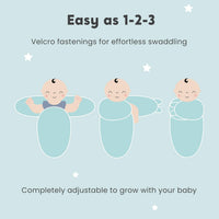 Cuddlebug Adjustable Baby Swaddle Blanket & Wrap (Spots & Stripes), Pack of 3 (Small/Medium 0-3 Months Old) - liquidation.store