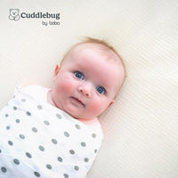 CuddleBug Muslin Squares Baby Swaddle Blankets - Spots n' Stripes (4-Pack) - liquidation.store