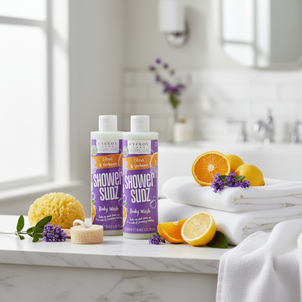 Cyclax Citrus & Verbena Shower Sudz Body Wash 250ml - liquidation.store