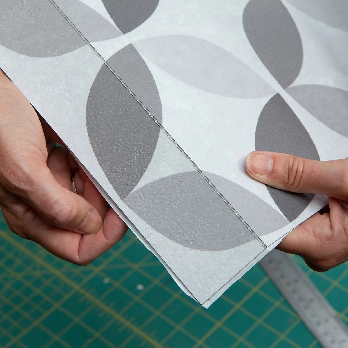 D - C - Fix Grey & White Geometric Tile effect Self - adhesive Vinyl tile - 1.2m² (11 Tiles) - liquidation.store