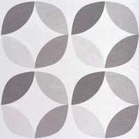 D - C - Fix Grey & White Geometric Tile effect Self - adhesive Vinyl tile - 1.2m² (11 Tiles) - liquidation.store