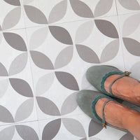 D - C - Fix Grey & White Geometric Tile effect Self - adhesive Vinyl tile - 1.2m² (11 Tiles) - liquidation.store