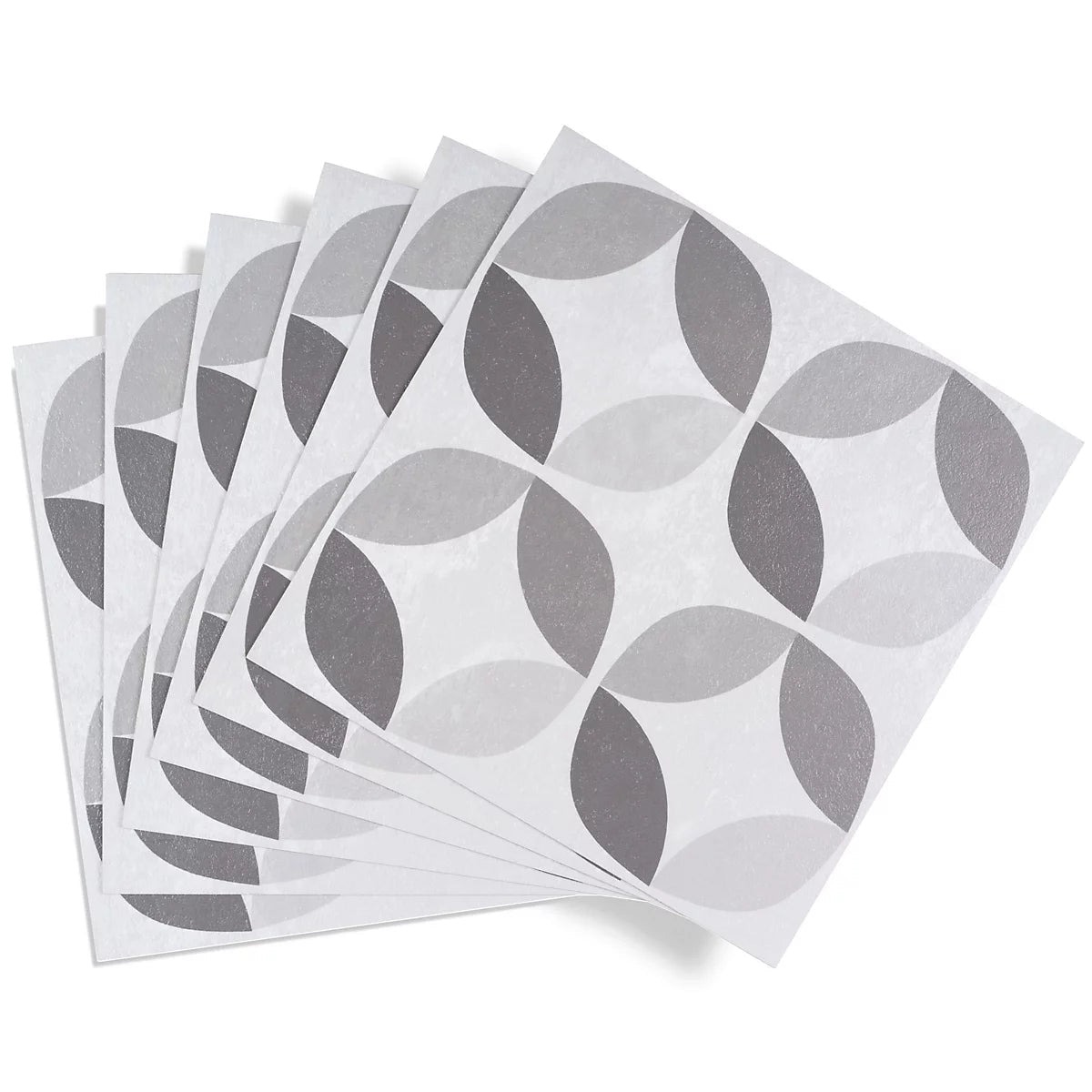 D - C - Fix Grey & White Geometric Tile effect Self - adhesive Vinyl tile - 1.2m² (11 Tiles) - liquidation.store