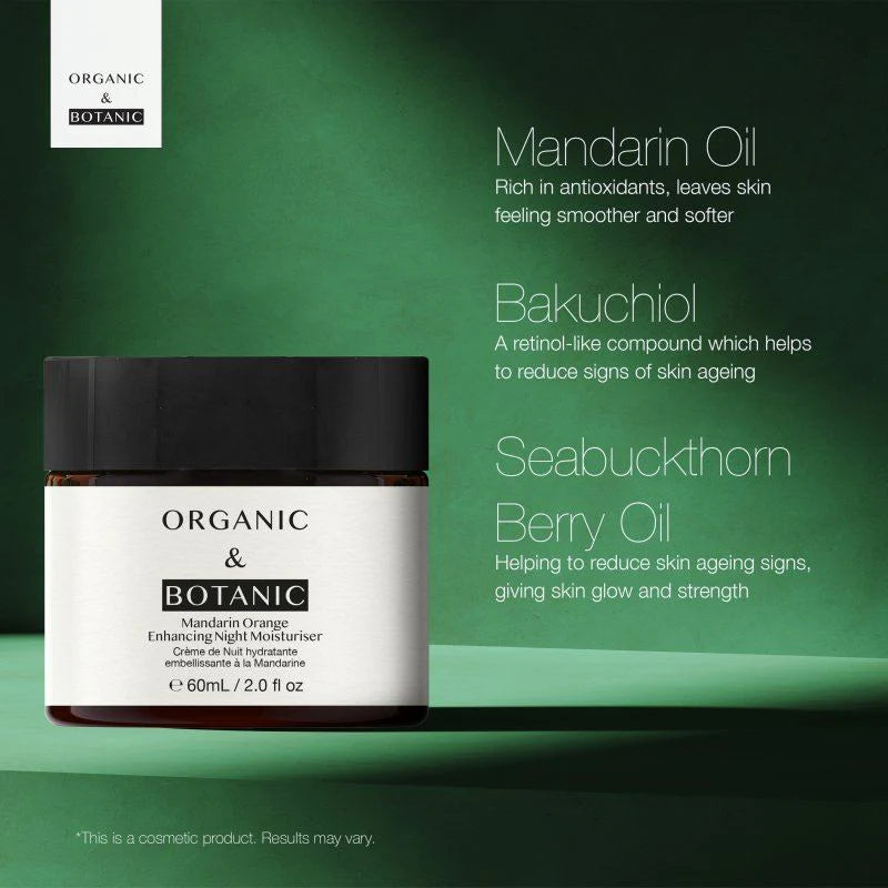 Organic & Botanic Mandarin Orange Night Moisturiser 60ml