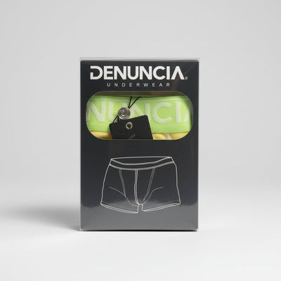 Denuncia Cotton Blend Men's Boxer Briefs Yellow - Medium - liquidation.store