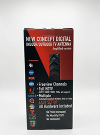 Thumbnail for Digital Aerial Amplified TV Antenna Indoor/Outdoor - HDTV 4K - liquidation.store