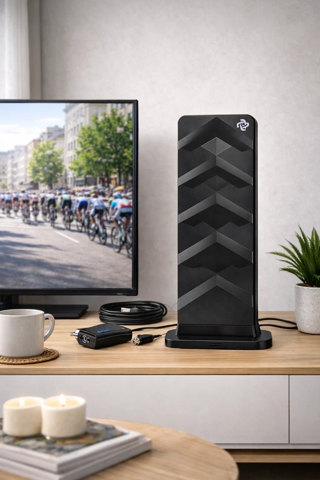 Digital Aerial Amplified TV Antenna Indoor/Outdoor - HDTV 4K - liquidation.store