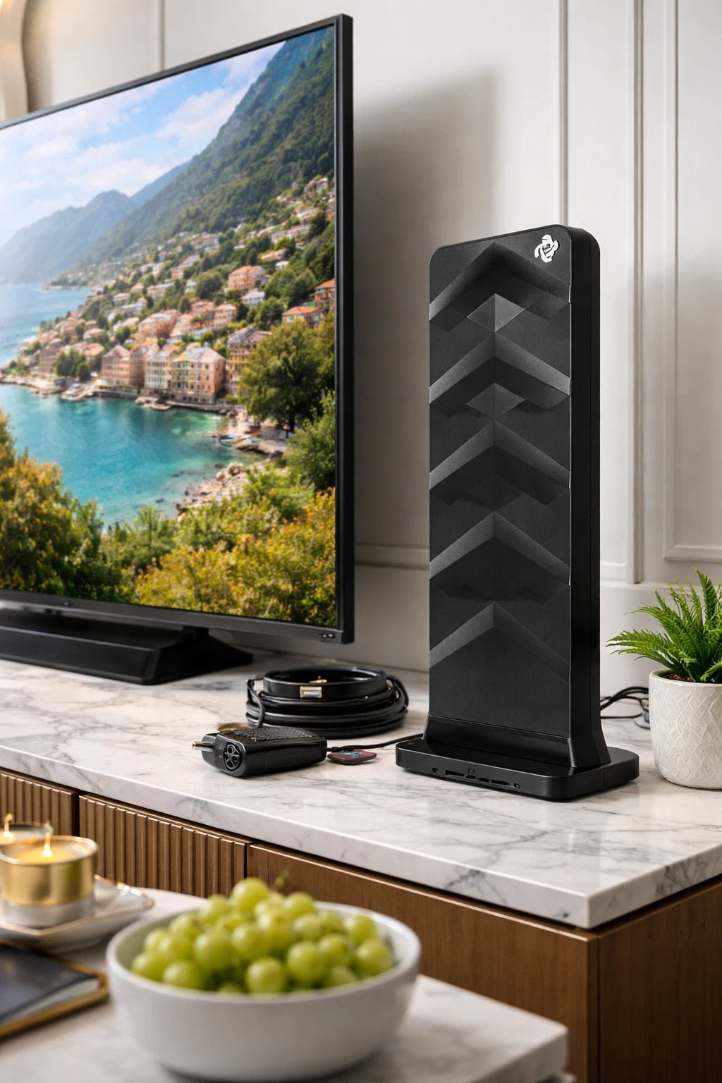 Digital Aerial Amplified TV Antenna Indoor/Outdoor - HDTV 4K - liquidation.store