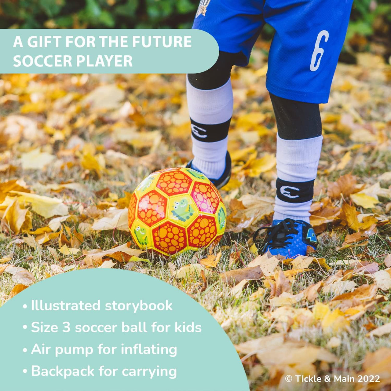 Dino - Mite - Let’s Play Soccer Gift Set - Book, Ball. Pump, Bag inc - liquidation.store