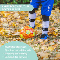 Thumbnail for Dino - Mite - Let’s Play Soccer Gift Set - Book, Ball. Pump, Bag inc - liquidation.store