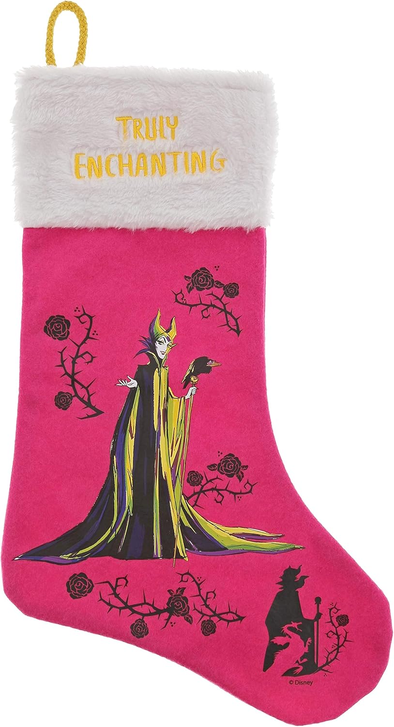 Disney Maleficent Sleeping Beauty Truly Enchanting Stocking - Pink - liquidation.store