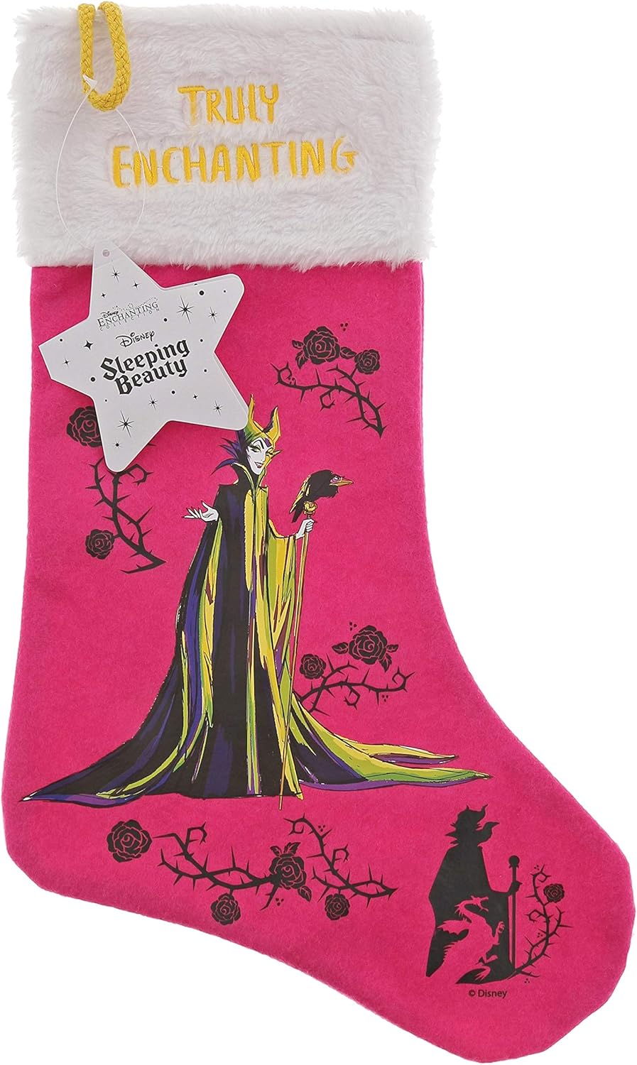 Disney Maleficent Sleeping Beauty Truly Enchanting Stocking - Pink - liquidation.store