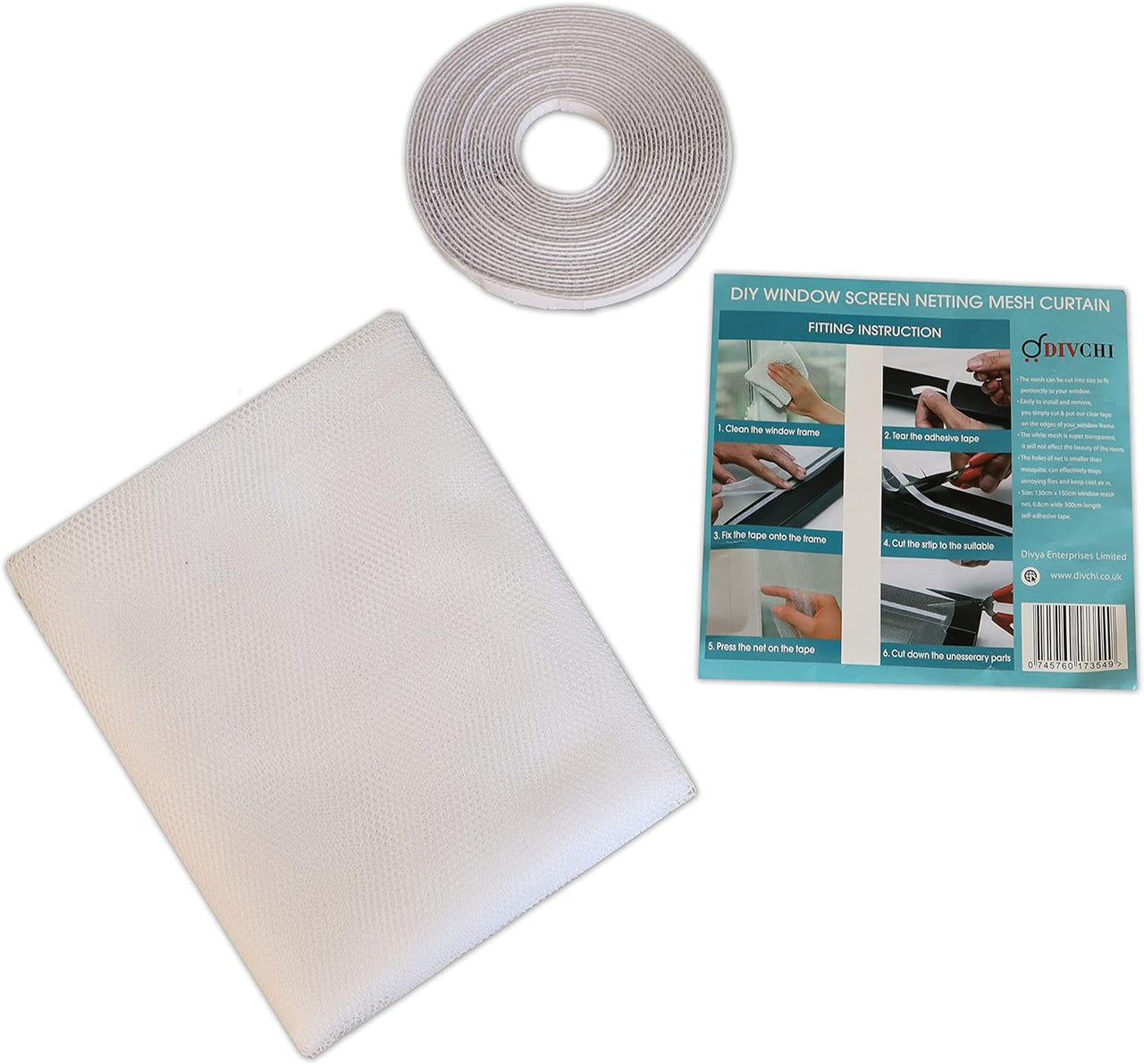 DIVCHI 2 Packs Window Insect Screen Net Mesh Kit - liquidation.store