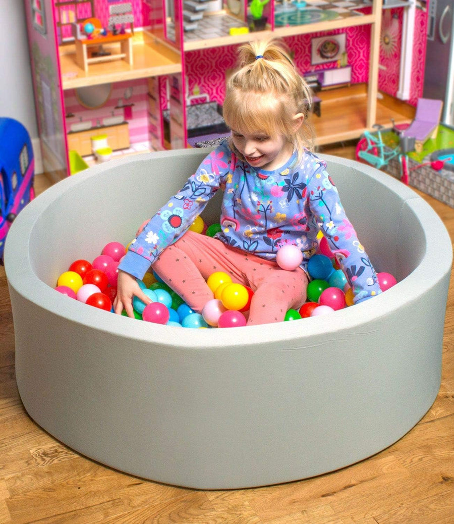 DIVCHI Kids Foam Ball Pit for Children/Toddlers - 90x30cm (Grey) - liquidation.store