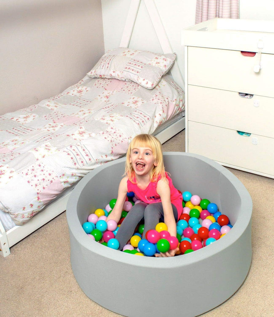 DIVCHI Kids Foam Ball Pit for Children/Toddlers - 90x30cm (Grey) - liquidation.store
