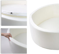 DIVCHI Kids Foam Ball Pit for Children/Toddlers - 90x30cm (White) - liquidation.store