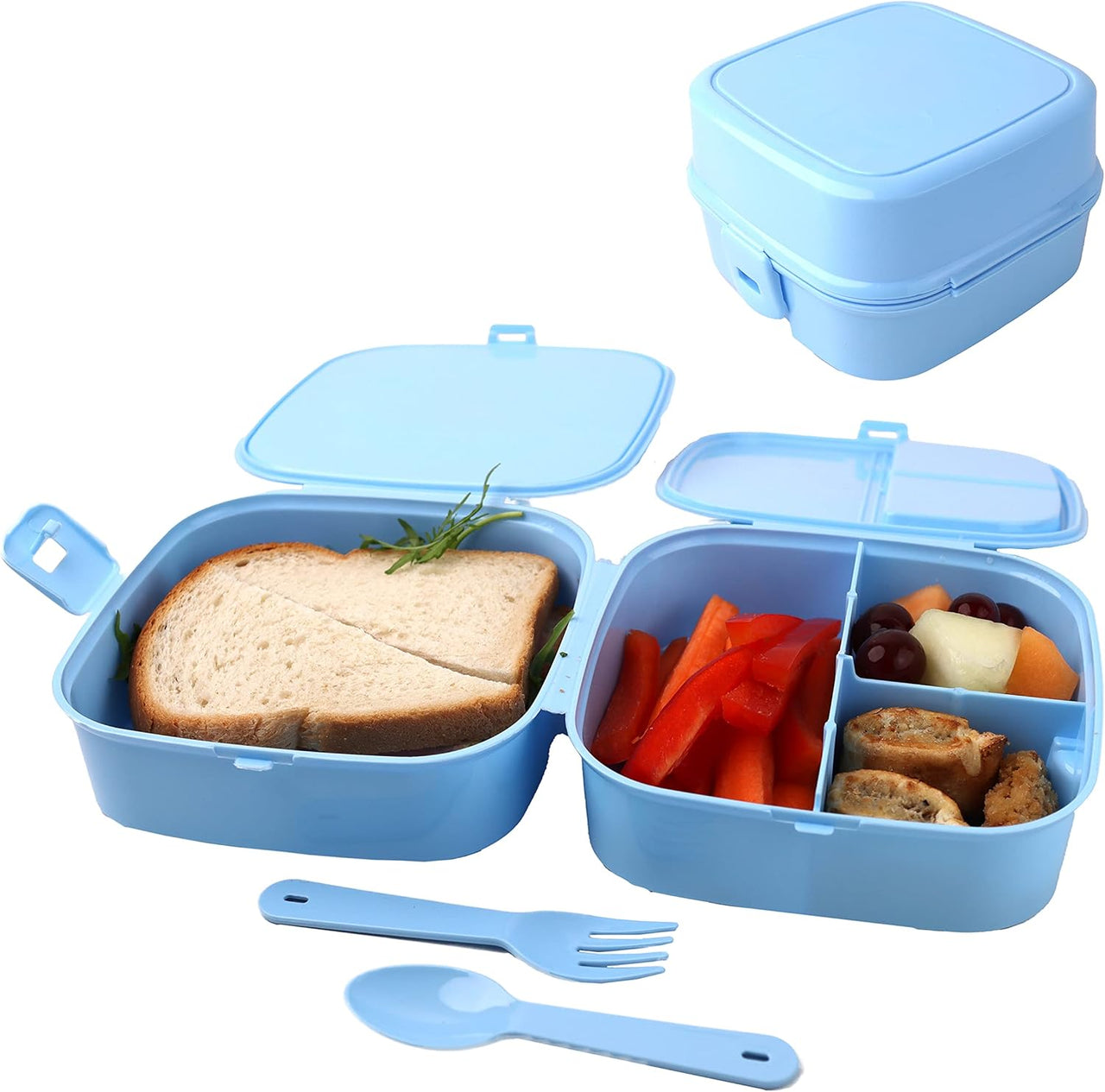 DIVCHI Portable Lunch Box for Kids & Adult (Blue) - liquidation.store