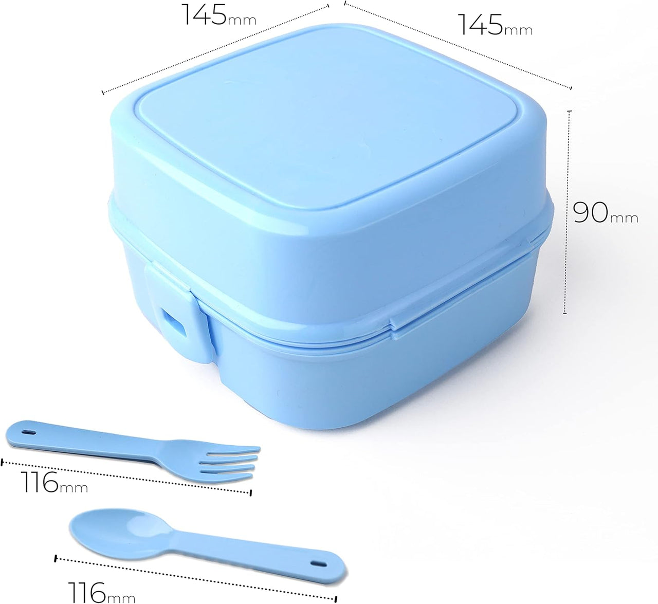 DIVCHI Portable Lunch Box for Kids & Adult (Blue) - liquidation.store