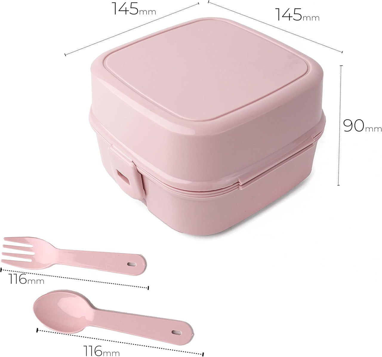 DIVCHI Portable Lunch Box for Kids & Adults (Light Pink) - liquidation.store