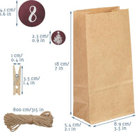 DIY Advent Calendar Kit - Beautiful Craft Advent Calendar with 24 Paper Bags and Craft Stickers - liquidation.store