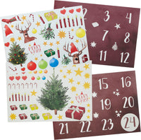 DIY Advent Calendar Kit - Beautiful Craft Advent Calendar with 24 Paper Bags and Craft Stickers - liquidation.store