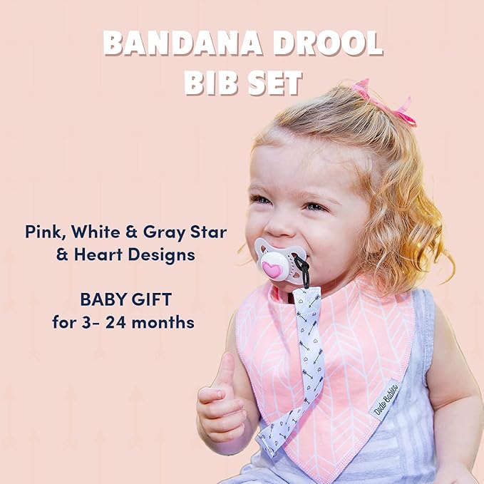 Dodo Babies Baby Bandana Drool Bibs For Girls - liquidation.store