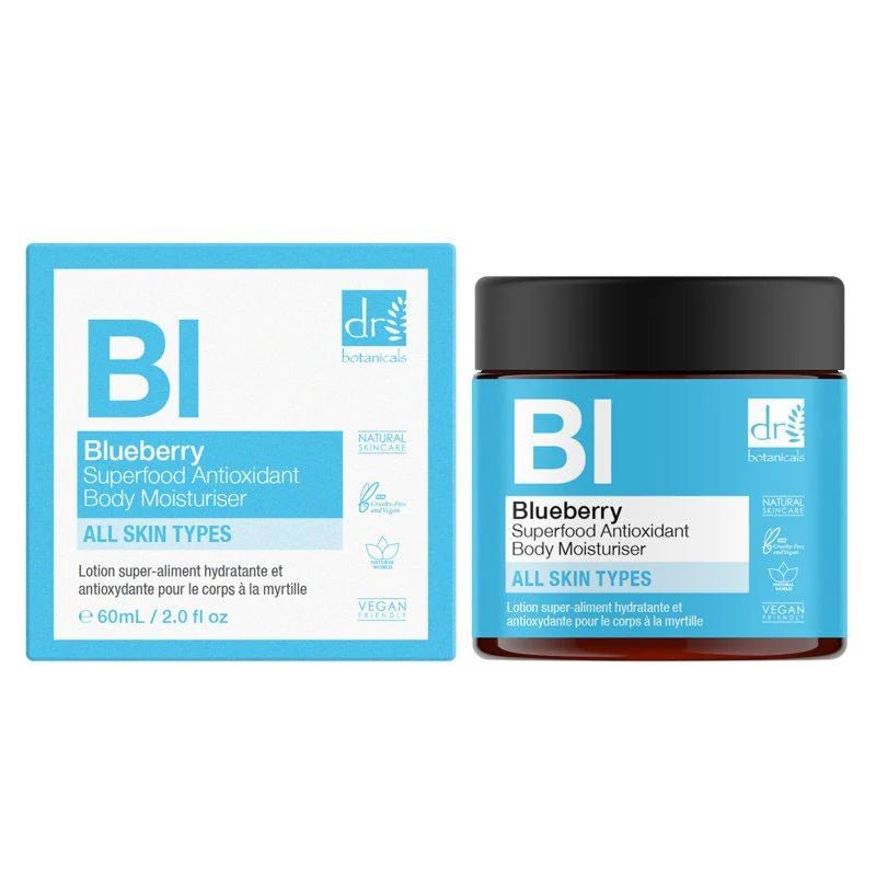 Dr Botanical Blueberry Superfood Antioxidant Body Moisturiser 60ml - liquidation.store
