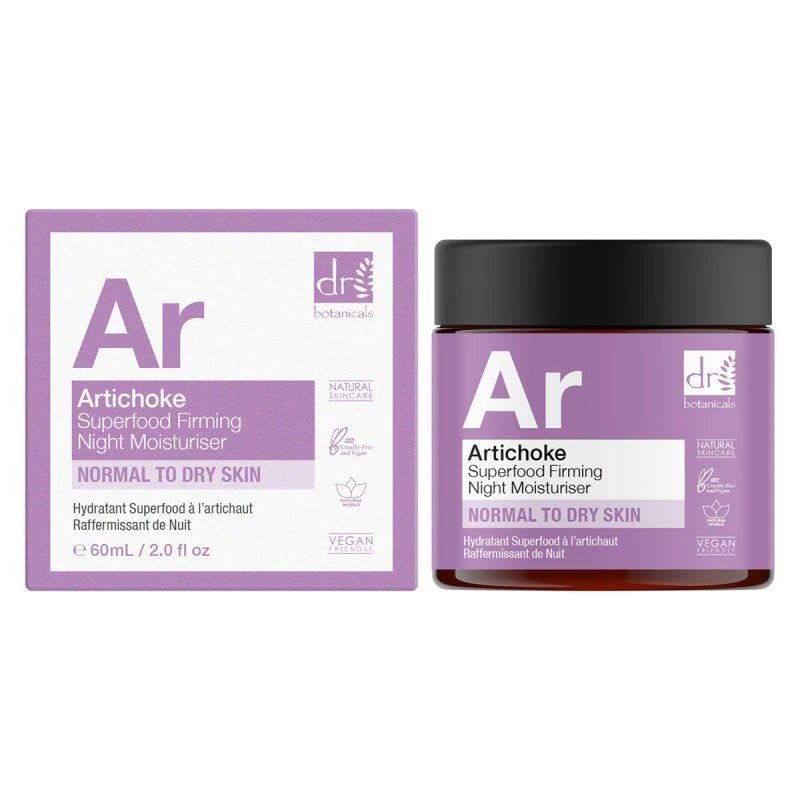 Dr Botanicals Artichoke Superfood Firming Night Moisturiser 60ml - liquidation.store