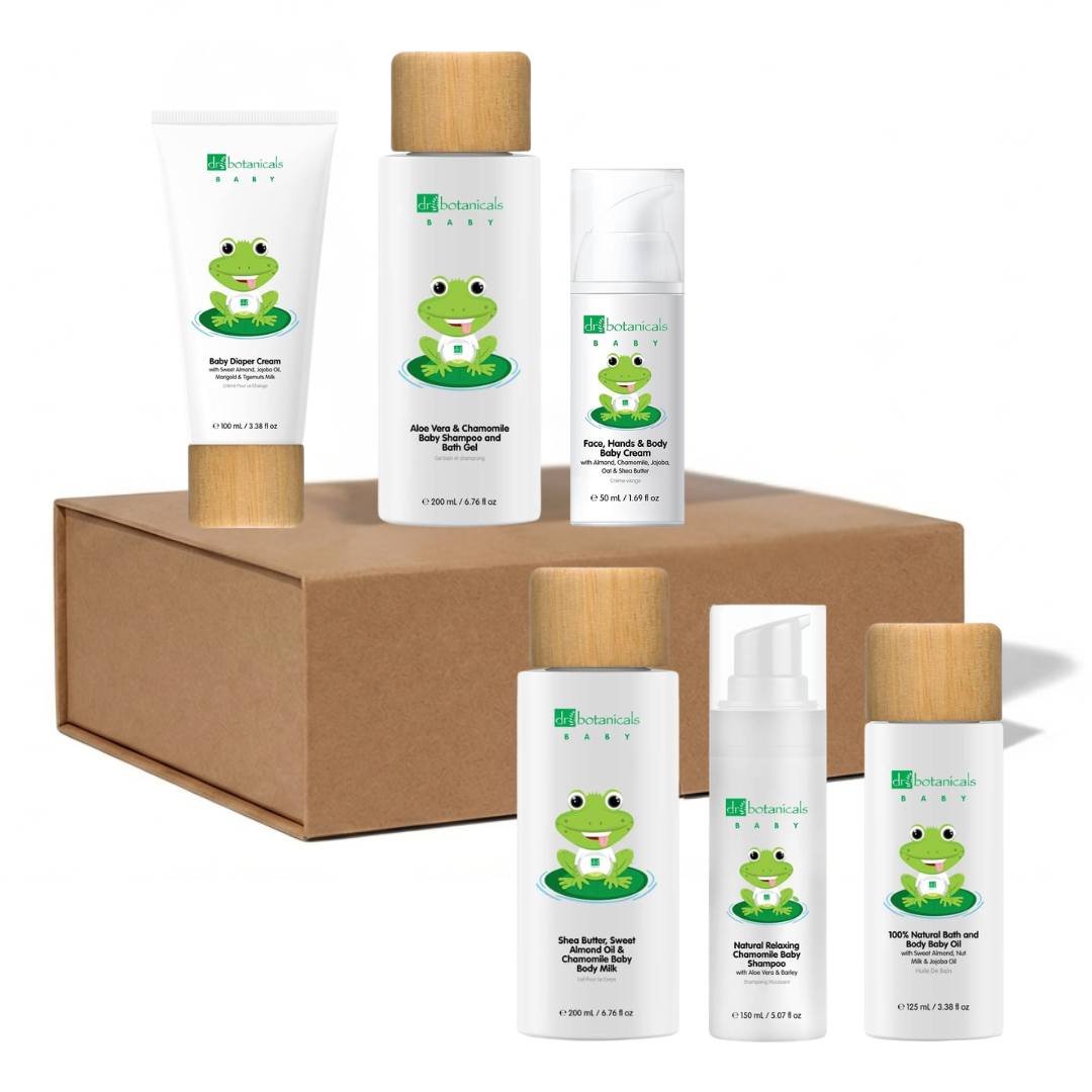 Dr Botanicals Baby Bath & Body Collection – 6 Piece Gift Set - liquidation.store