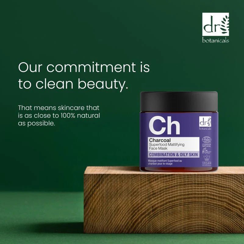 Dr Botanicals Charcoal Superfood Mattifying Face Mask 60ml - liquidation.store