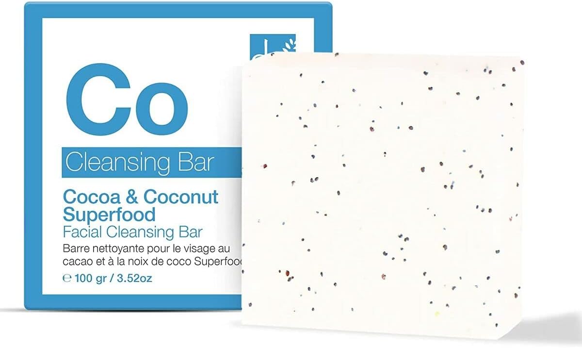 Dr Botanicals Cocoa & Coconut Superfood Facial Cleansing Bar - 100g - liquidation.store