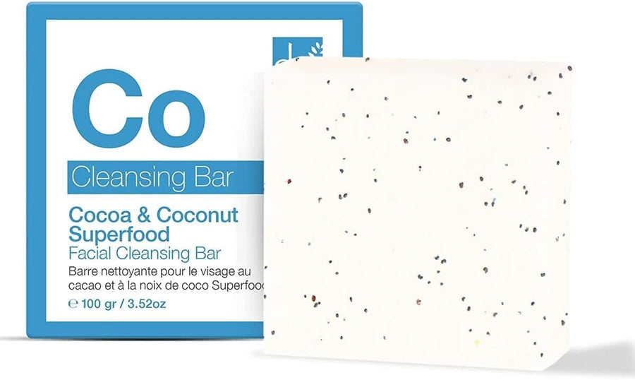 Dr Botanicals Cocoa & Coconut Superfood Facial Cleansing Bar - 100g - liquidation.store