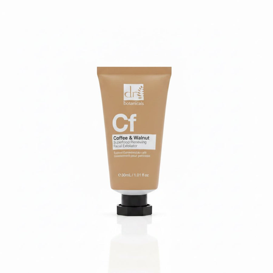 Dr Botanicals Coffee & Walnut Superfood Renewing Facial Exfoliator 30ml - liquidation.store