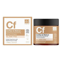 Dr Botanicals Coffee & Walnut Superfood Renewing Facial Exfoliator - 60ml - liquidation.store