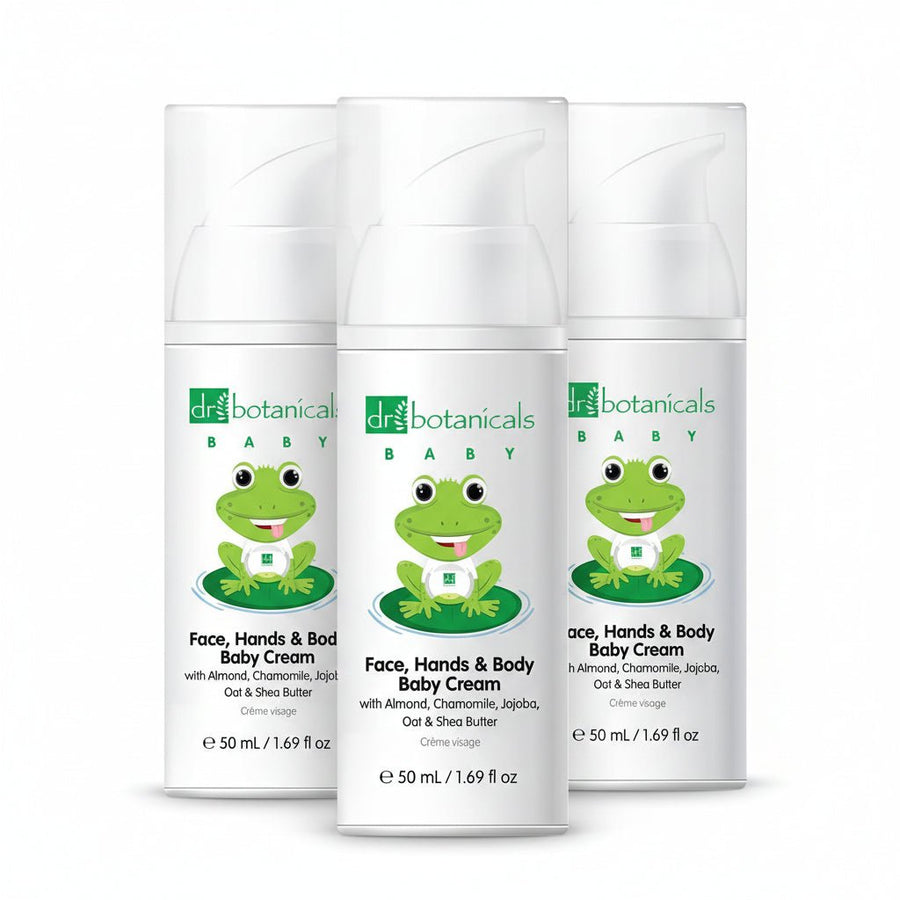 Dr Botanicals Face, Hands & Body Baby Cream 50ml x3 - liquidation.store