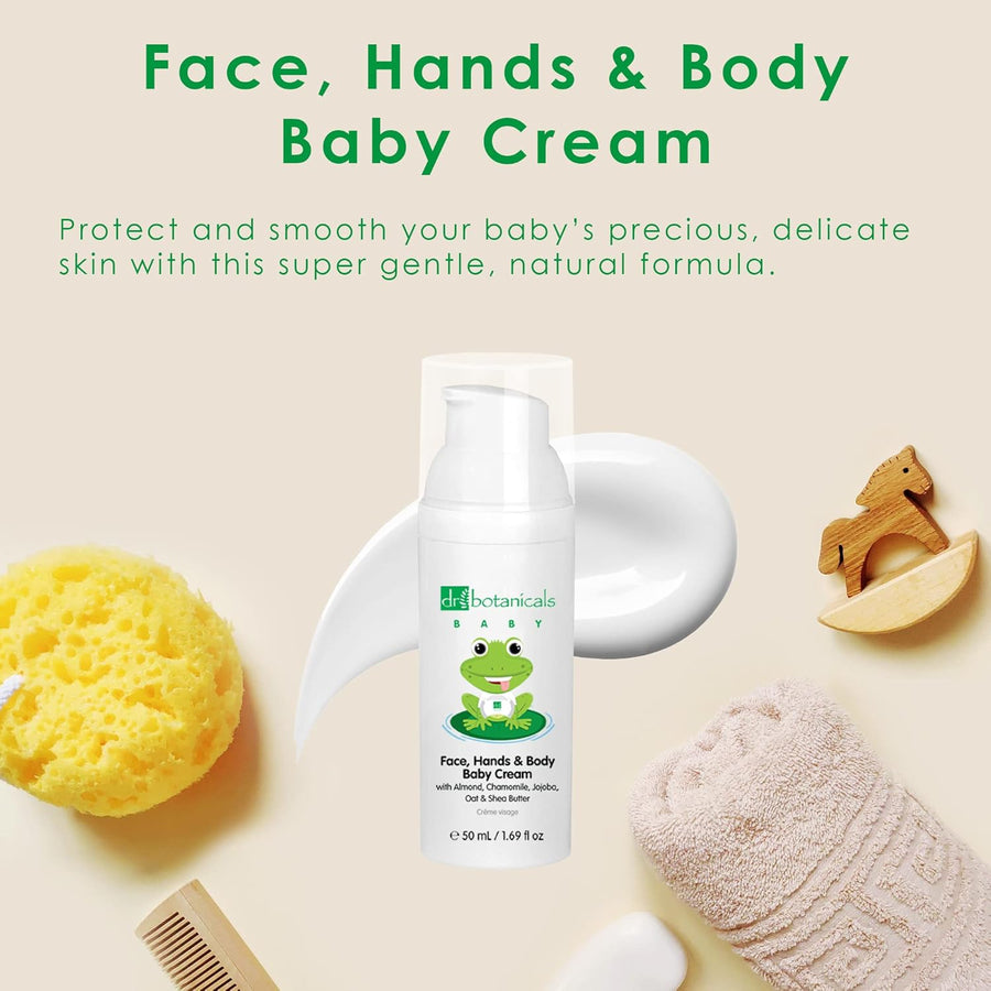 Dr Botanicals Face, Hands & Body Baby Cream 50ml x3 - liquidation.store