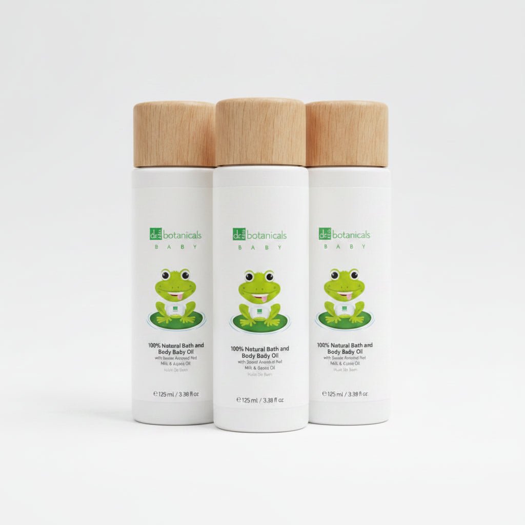 Dr Botanicals Jojoba Seed Oil Relaxing Baby Body Oil 125ml x3 - liquidation.store