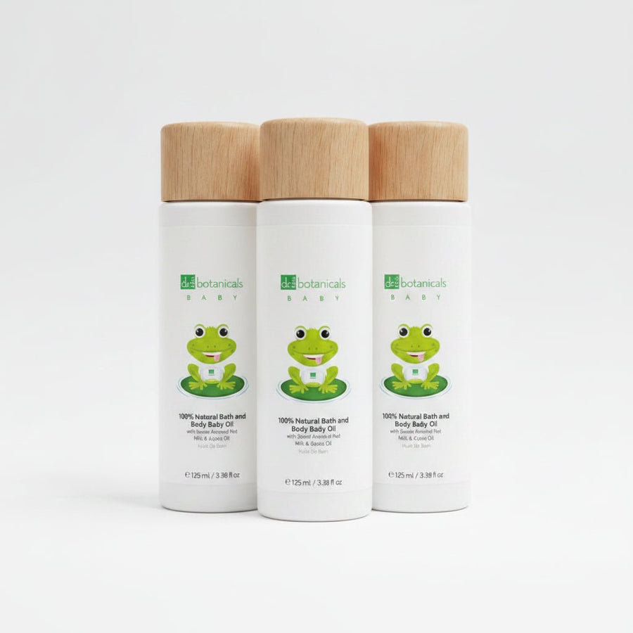 Dr Botanicals Jojoba Seed Oil Relaxing Baby Body Oil 125ml x3 - liquidation.store