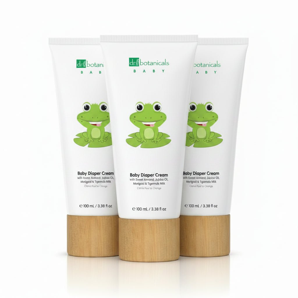 Dr Botanicals Jojoba & Sweet Almond Oil Baby Nappy Diaper Cream 100ml x3 - liquidation.store