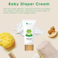 Dr Botanicals Jojoba & Sweet Almond Oil Baby Nappy Diaper Cream 100ml x3 - liquidation.store