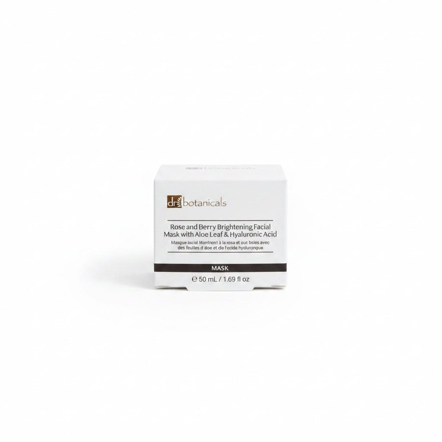 Dr Botanicals Rose and Berry Brightening Facial Mask with Aloe Leaf - liquidation.store