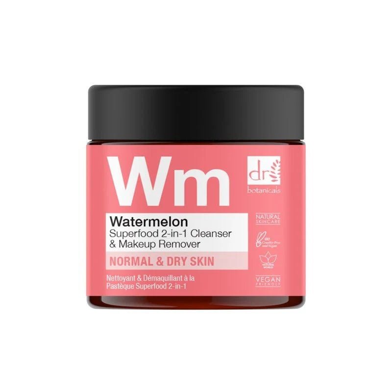 Dr Botanicals Watermelon Superfood 2 - In - 1 Cleanser & Makeup Remover 60ml - liquidation.store