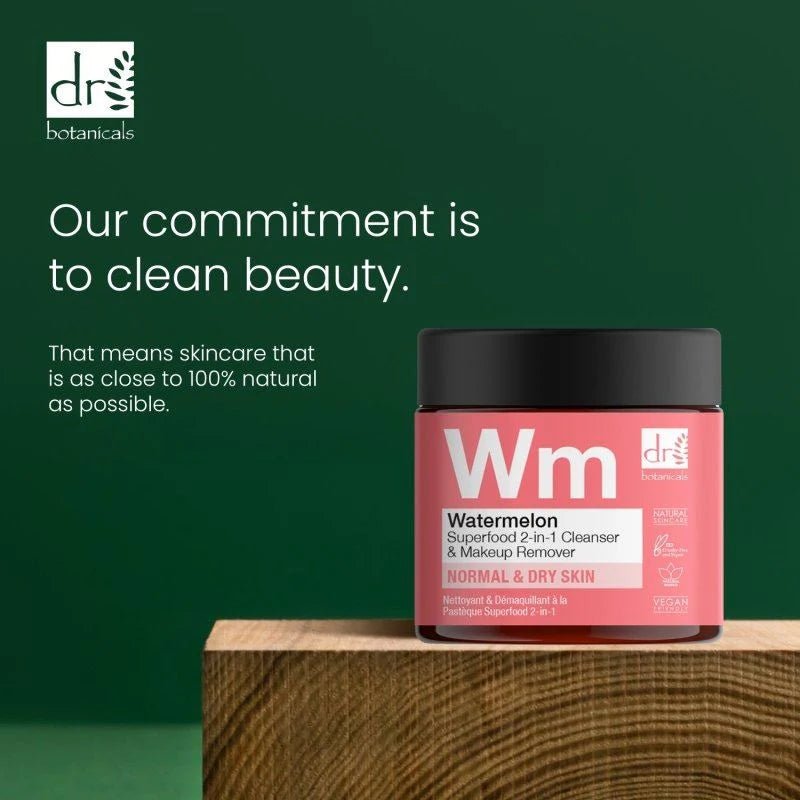 Dr Botanicals Watermelon Superfood 2 - In - 1 Cleanser & Makeup Remover 60ml - liquidation.store