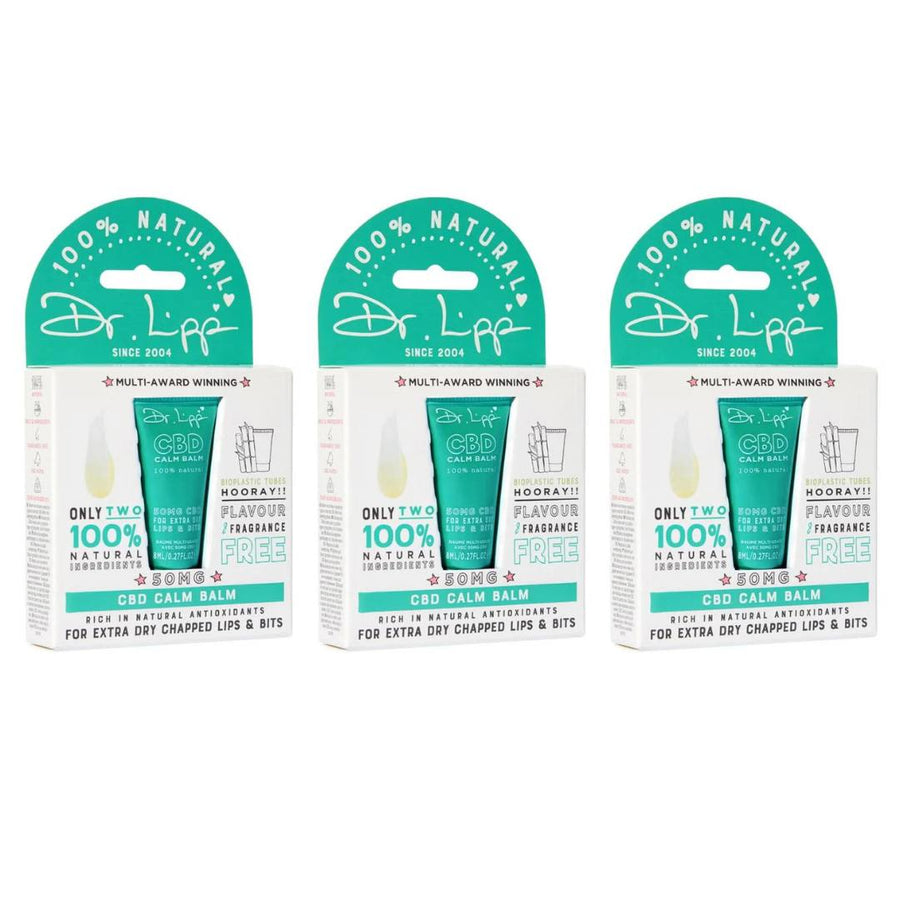 Dr. Lipp CBD Calm Lip Balm 5 - in - ONE Multi - Use Ultra Moisturising - 8ml X 3 - liquidation.store