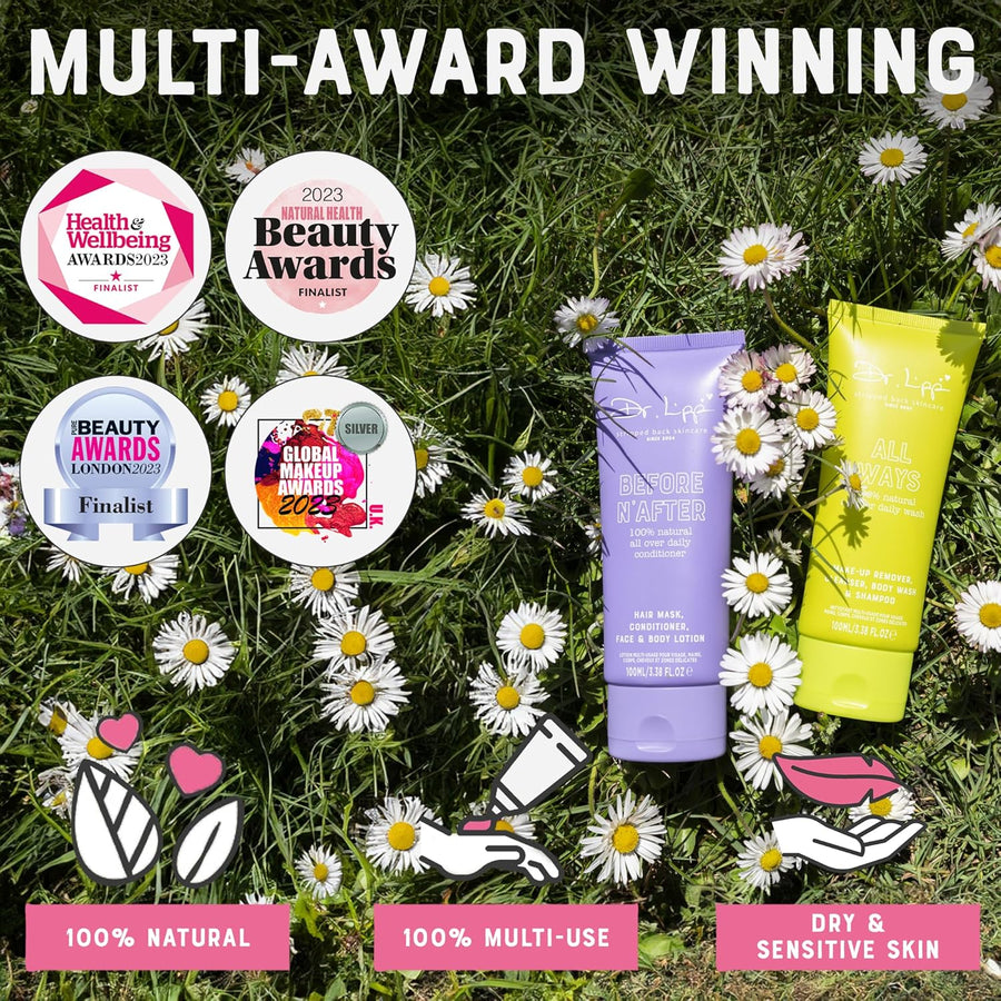 Dr. Lipp Wash & Glow Pack 9 - in - 2 Body, Face & Hair (2x100ml) - liquidation.store