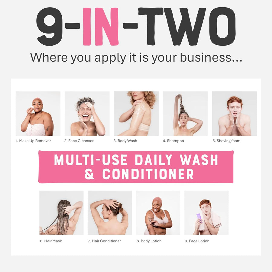 Dr. Lipp Wash & Glow Pack 9 - in - 2 Body, Face & Hair (2x100ml) - liquidation.store